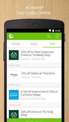 VoucherCodes.co.uk android App screenshot 1